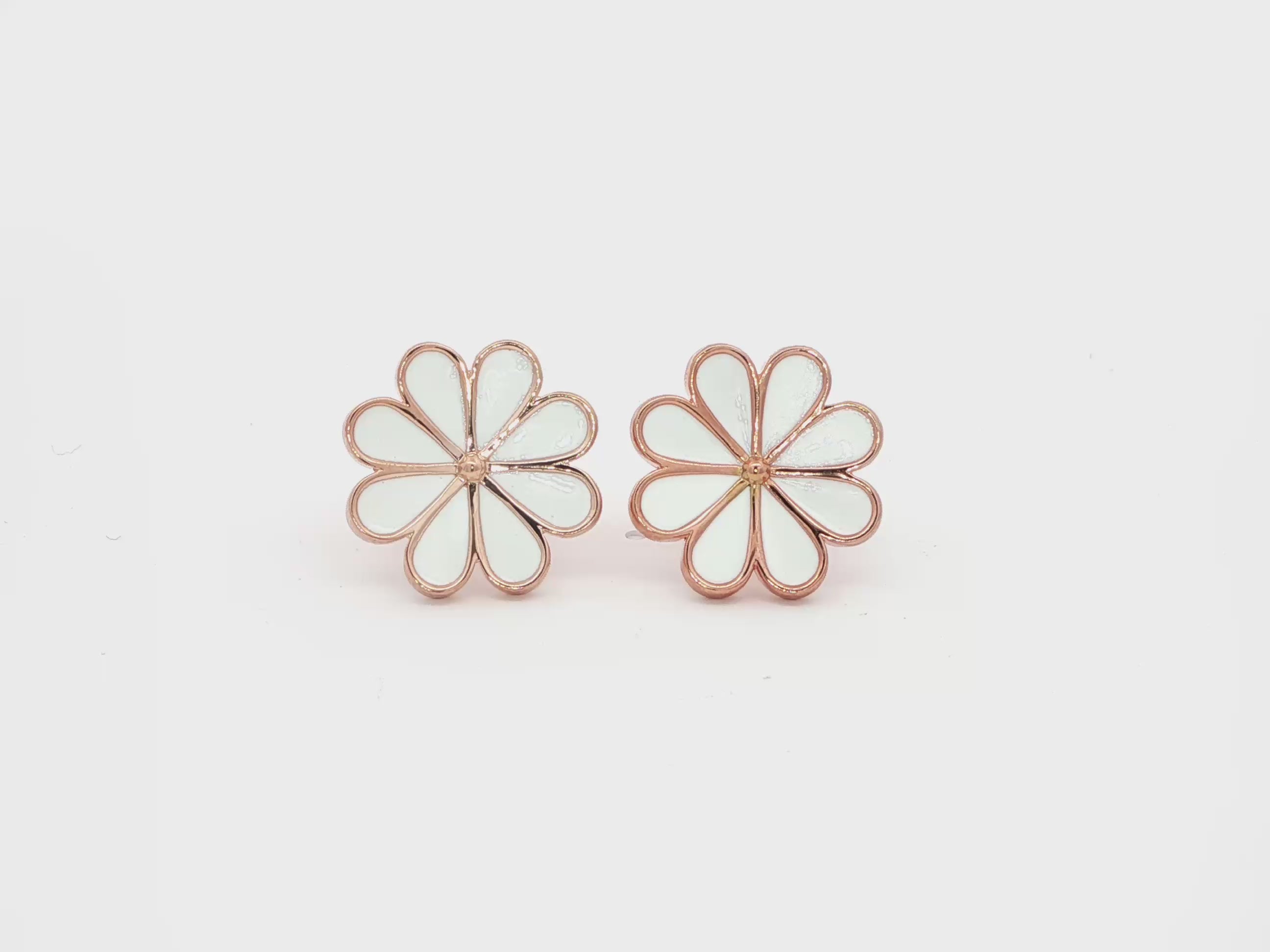 Classic Rose Gold Stud Earrings